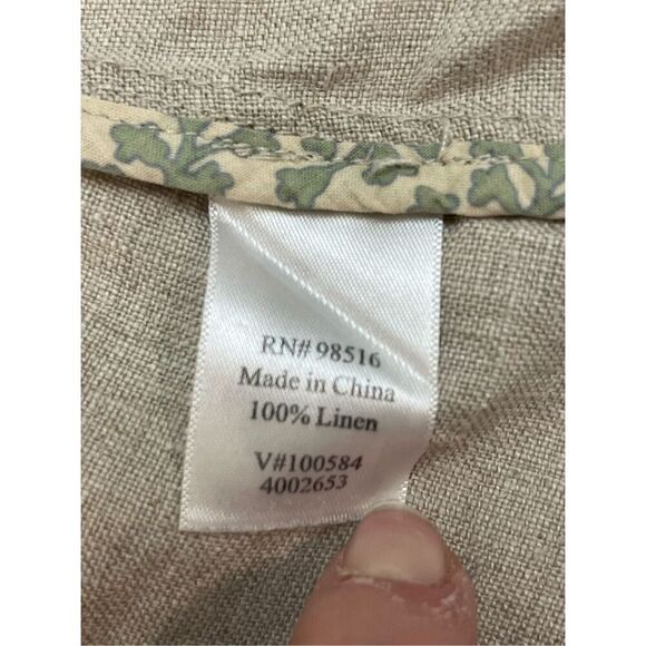 Coldwater Creek women’s linen jacket tan size 20 - Picture 5 of 6